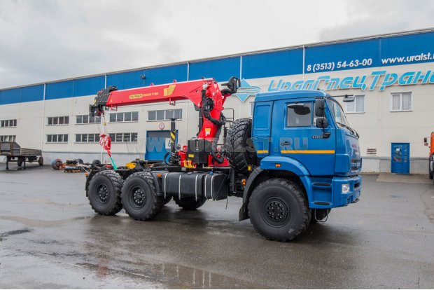 Седельный тягач с КМУ ИТ-150 (тросовый) УСТ 5453 Камаз 53504 (44108)