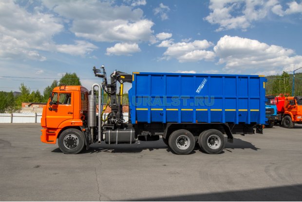 Автомобиль самосвал с КМУ VM10L74М (ломовоз) УСТ 5453 КАМАЗ 65115-50