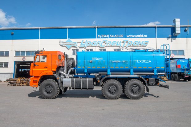 Автоцистерна для технической воды АЦВ-15Т УСТ 5453К9 Камаз 65224-53 сп.м