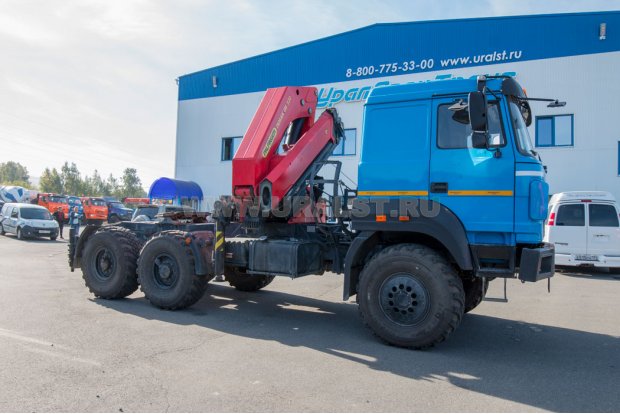 Седельный тягач с КМУ ИМ-320-04 УСТ 5453 Урал 44202-82Е5 (б/у 2020 г.в.)