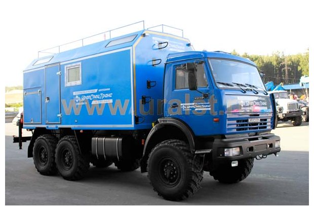 Фургон Камаз с КМУ Palfinger PK-8500A