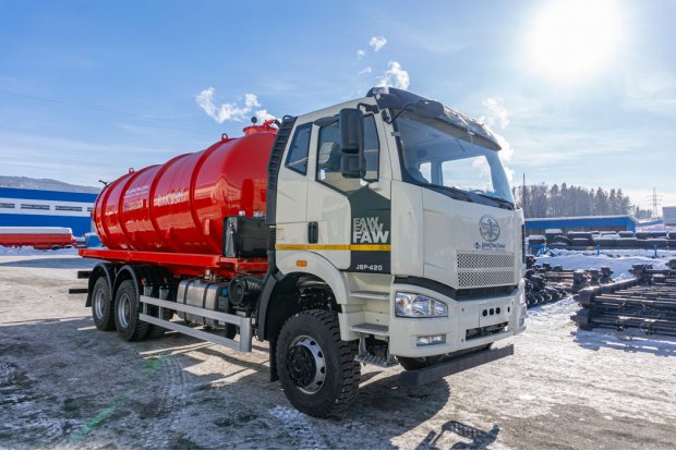 Вакуумная машина МВ-19 КО нерж. 5мм, УСТ 5453 FAW 3250 6Х6, КБ 4800