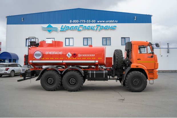 Автотопливозаправщик (насос, счетчик, пистолет) АТЗ-11Б Камаз 43118 ДОПОГ, УВЭОС