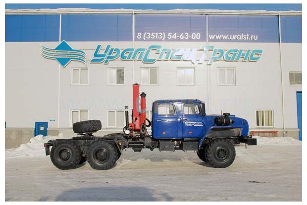 Тягач Урал 4320-1912-60 с КМУ Palfinger РK-15500А