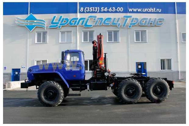 Седельный тягач с КМУ PK-15500А УСТ 5453 Урал 5557-60Е5