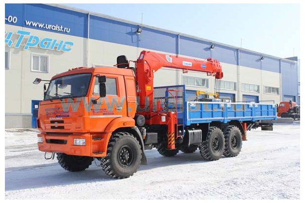 Бортовой с КМУ KS-1256G-II УСТ 5453 Камаз 43118, борт 7м