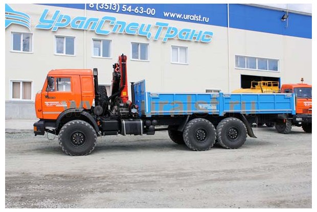 Бортовой с КМУ PK-15500А УСТ 54531 Камаз 43118-1098-10