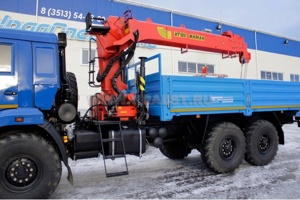 Бортовой с КМУ ИТ-180 (тросовый) УСТ 5453 Камаз 43118-24