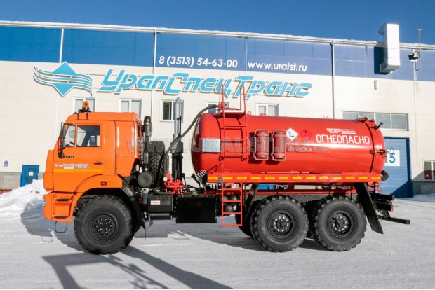 Автоцистерна вакуумная для нефтепродуктов АКН-10-ОД КО УСТ 5453 Камаз 43118-50 сп.м., доработка под ДОПОГ