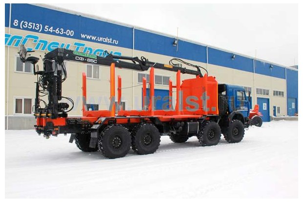 Сортиментовоз с ГМ СФ-85С Камаз 63501-51