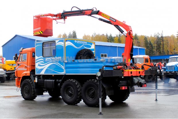 Автофургон Камаз ГПА УСТ с КМУ Palfinger PK-8500A