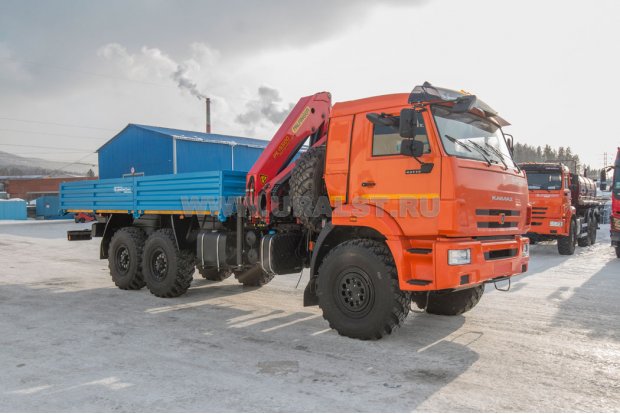 Бортовой с КМУ PK-15500А УСТ 5453 Камаз 43118, сп.м