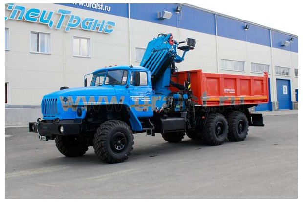Урал самосвал 4320-70 с краном-манипулятором ИМ-240-04