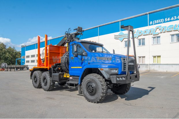 Лесовоз с манипулятором VM10L74 УСТ 5453 Урал NEXT 5557-74Е5М28