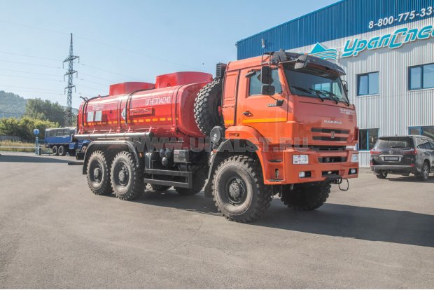 Автотопливозаправщик АТЗ-16-2 УСТ 5453 Камаз 65224-53 сп.м. СЖ-40, боковой УВТ доработка под ДОПОГ