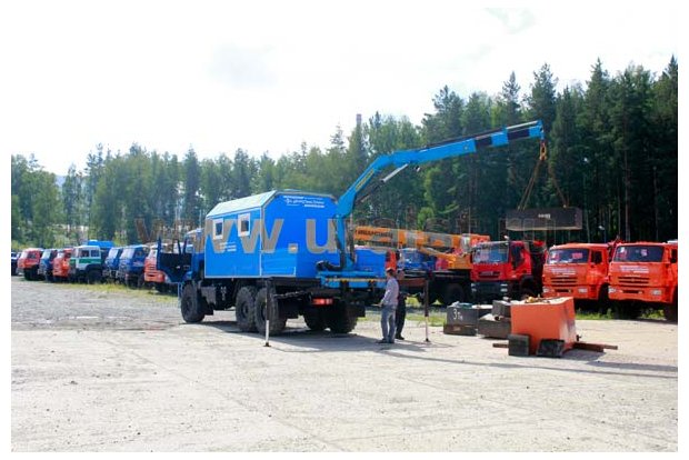 ТБМ с КМУ ИМ-55 УСТ 5453 Камаз 43118