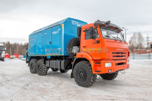 Автофургон АРС с КМУ ИМ-95 УСТ 5453 Камаз 43118