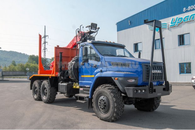 Лесовоз с манипулятором VM10L74 УСТ 5453 Урал NEXT 4320-74Е5