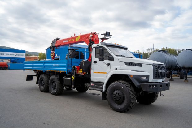 Бортовой с КМУ ИТ-150 (тросовый) УСТ 5453 Урал NEXT 4320-72Е5