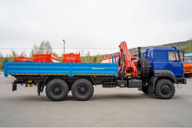 Бортовой автомобиль с КМУ ИМ-180 УСТ 5453 Урал 4320-4971-80, сп.м