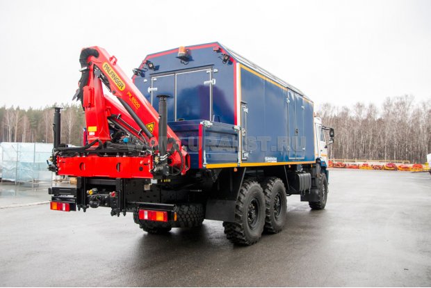 Маслостанция УСТ 5453 Камаз 43118 с КМУ РК-8500