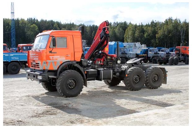 Седельный тягач Камаз с КМУ Palfinger РK-15500