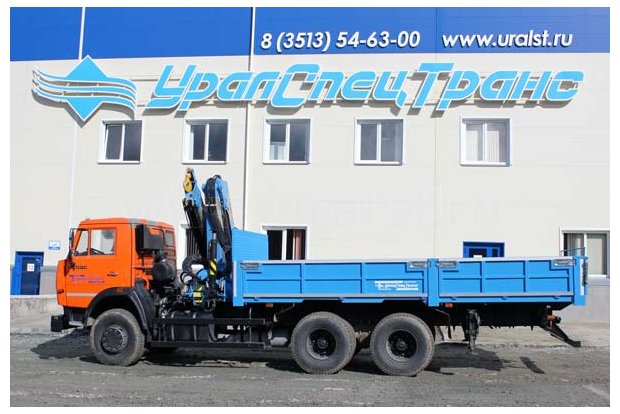 Бортовой Камаз с КМУ ИМ-180