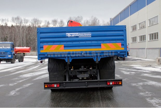 Автомобиль бортовой Камаз 65117-23 с КМУ Palfinger PK-23500А