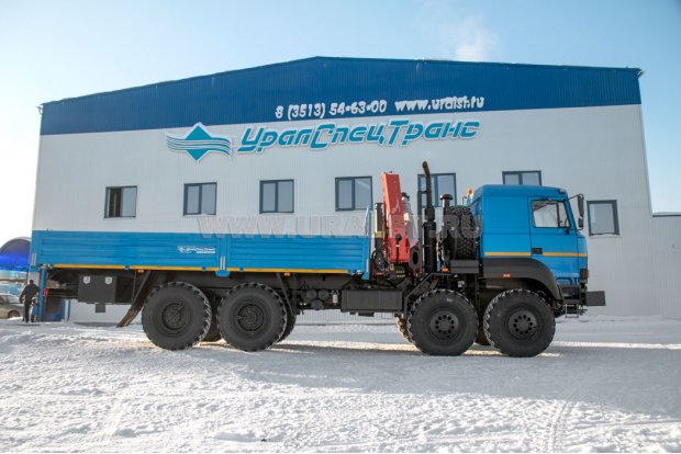 Бортовой контейнеровоз с КМУ PK-23500А УСТ 5453 Урал 532362-1151-70