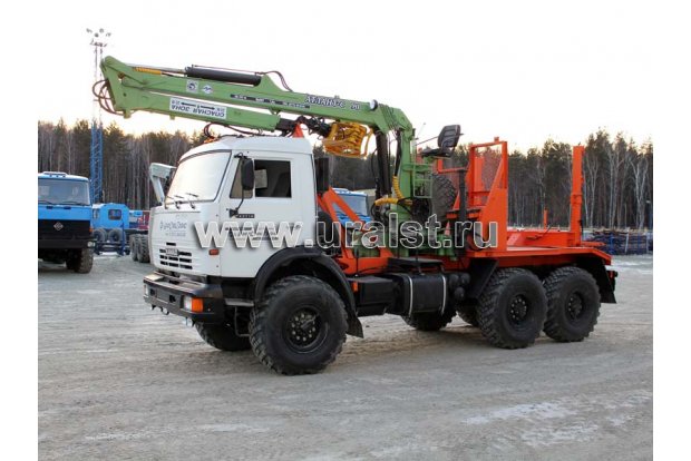 Лесовоз с ГМ Атлант 90 Камаз 43118