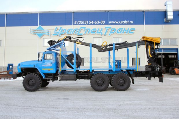 Сортиментовоз с ГМ ОМТЛ-97 Урал 4320Е5