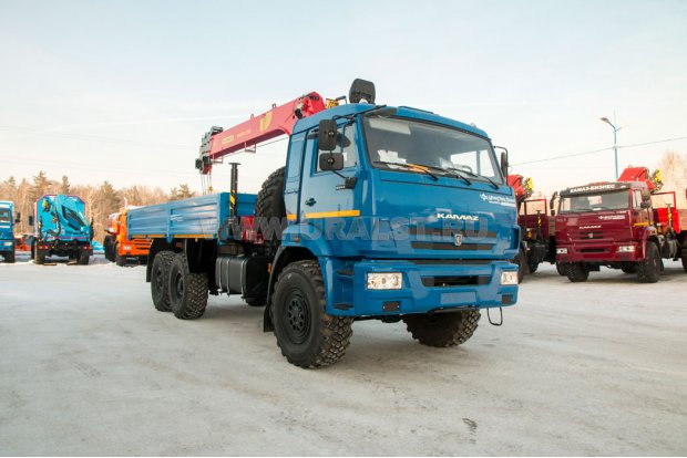 Бортовой с КМУ ИТ-150 (тросовый) УСТ 5453 Камаз 43118 сп.м