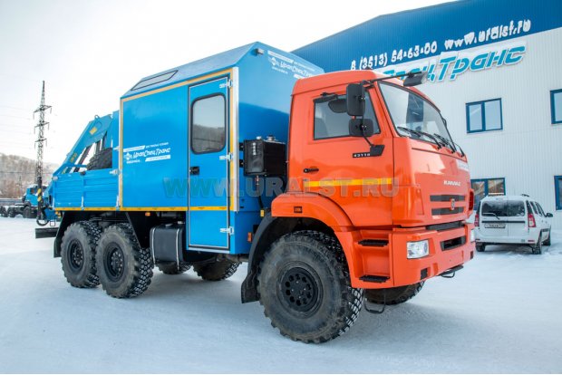Камаз АРОК 43118 с краном-манипулятором ИМ-55