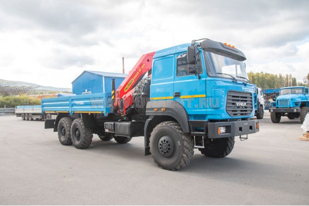 Автомобиль бортовой Урал 4320-80М с КМУ ИМ-150N