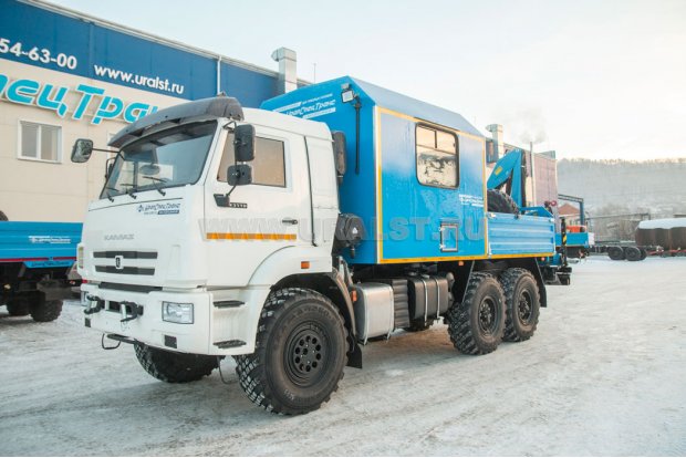ПАРМ с КМУ ИМ-55 УСТ 5453 Камаз 43118-50 сп. м.
