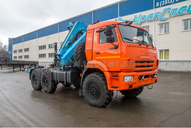 Седельный тягач с КМУ ИМ-180-05 УСТ 5453 Камаз 43118
