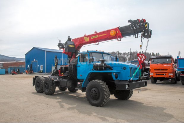  Седельный тягач с КМУ ИТ-180 (тросовый) УСТ 5453 Урал-4320-60Е5