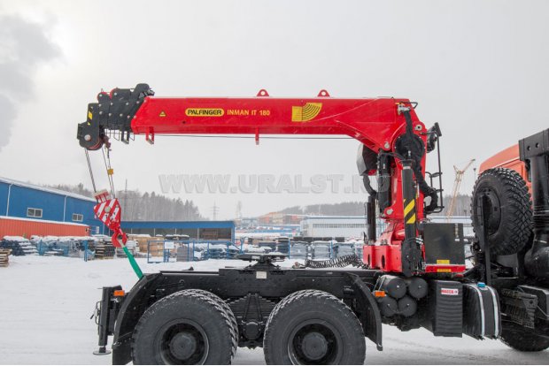 Седельный тягач с КМУ ИТ-180 (тросовый) УСТ 5453 Камаз 65225