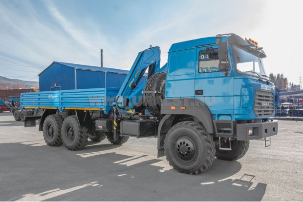 Автомобиль бортовой с КМУ ИМ-150 УСТ 5453PH Урал 4320-80Е5 сп.м