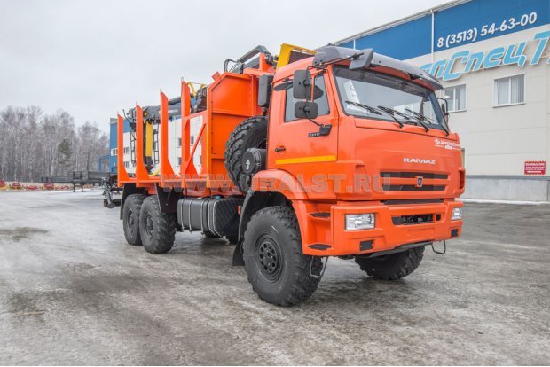 Сортиментовоз с манипулятором VM10L74 УСТ 5453СВ Камаз 43118