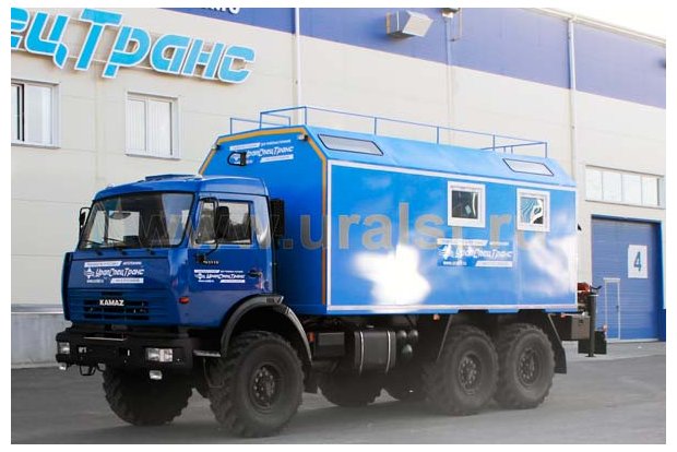 Лаборатория Камаз 43118 с краном манипулятором Palfinger PK-8500A