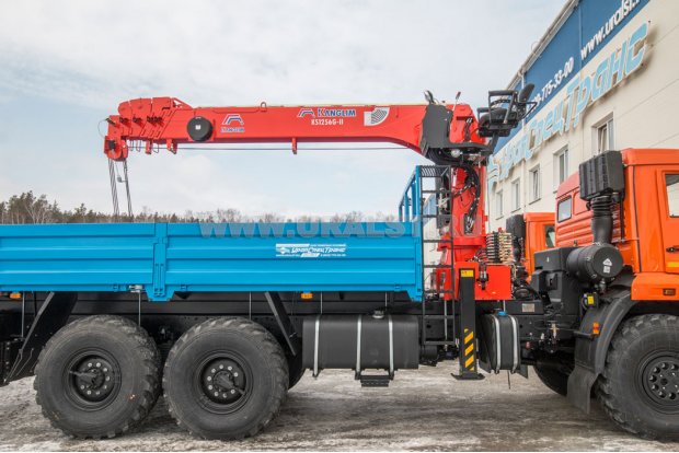 Кран-манипулятор Kanglim KS-1256G (тросовый)