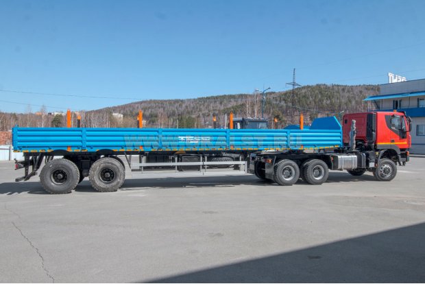 Полуприцеп-контейнеровоз ППК 27-24-12КБ + Тягач АМТ N.V. 632910 [шины 315-80R22.5]