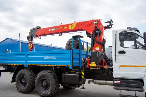 Бортовой с КМУ ИТ-150 (тросовый) УСТ 5453 Урал NEXT 4320-72Е5