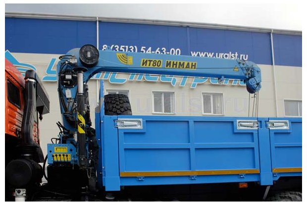 Бортовой с КМУ ИТ-80 (тросовый) УСТ 5453 Камаз 43118