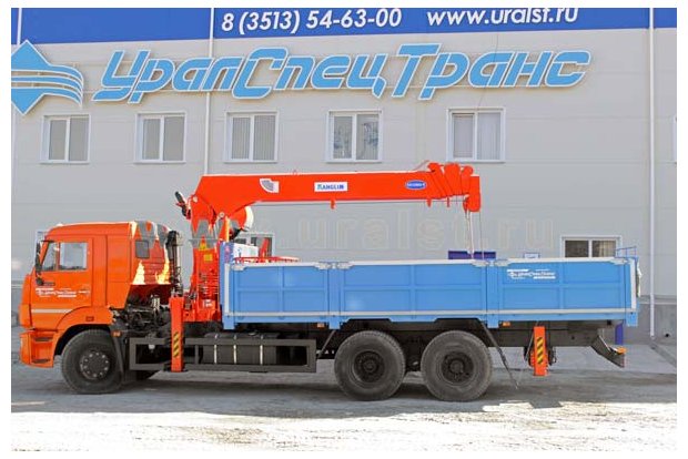 Бортовой Камаз с КМУ Kanglim