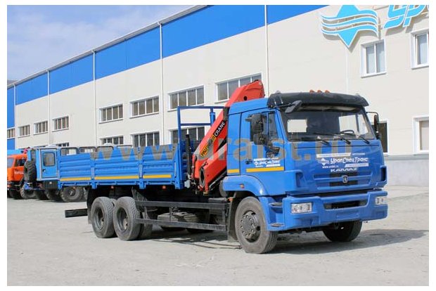 Бортовой с КМУ PK-15500А УСТ 5453 Камаз 65117