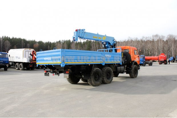 Бортовой с КМУ ИТ-180 (тросовый) УСТ 5453 Камаз 43118-10