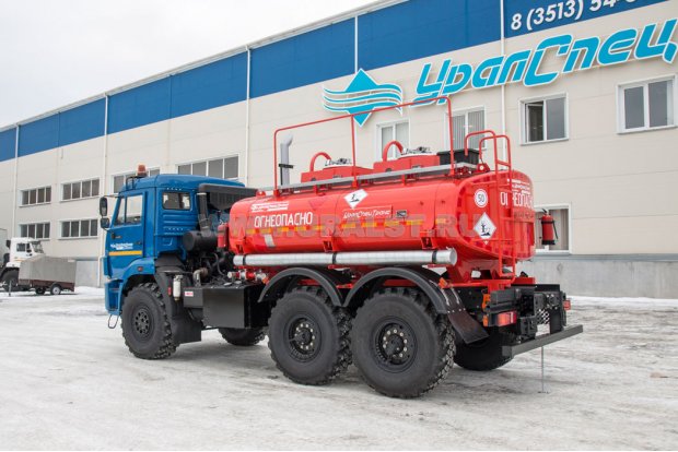 Автоцистерна бензовоз АЦ-8-2 УСТ 5453 Камаз 5350-66(D5) доработка под ДОПОГ
