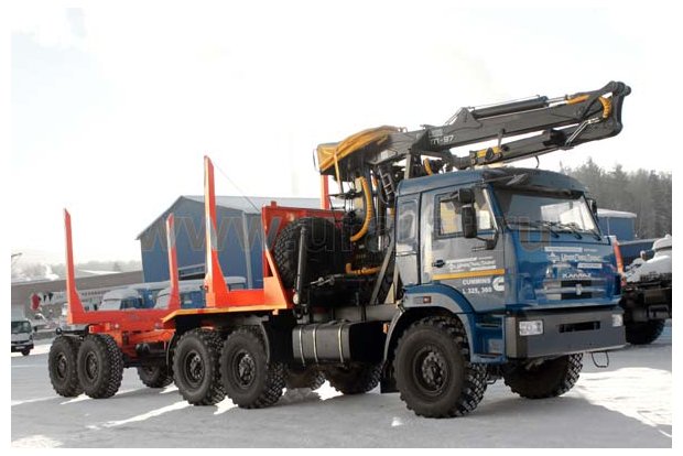Лесовоз с ГМ ОМТЛ-97 Камаз 43118(CUMMINS)